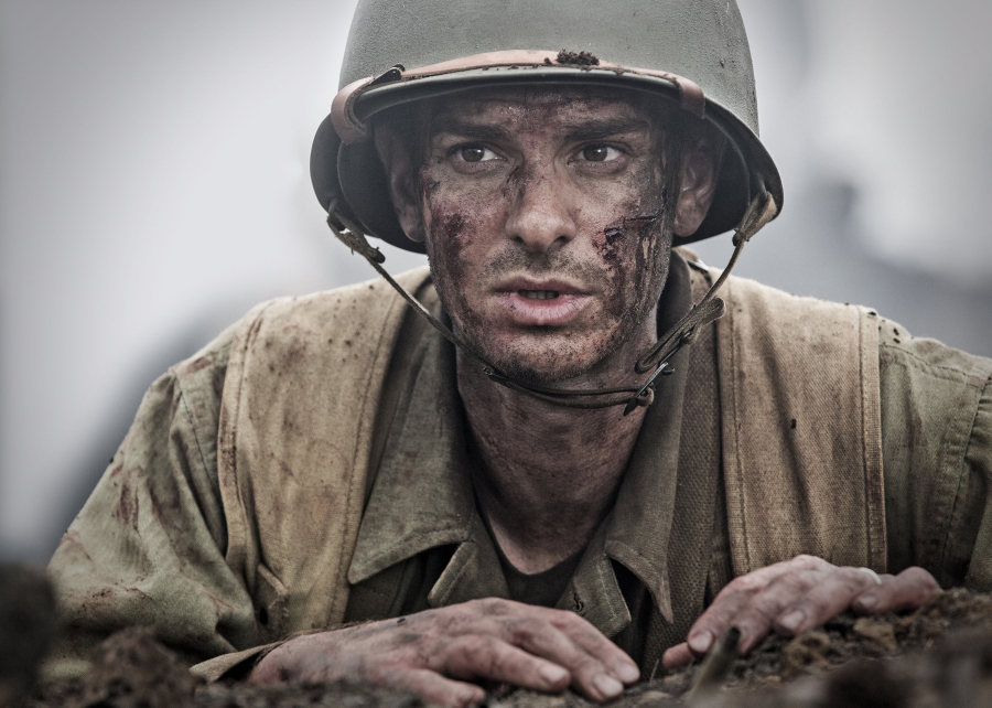 Andrew Garfield stars as Desmond Doss in a scene from the movie &quot;Hacksaw Ridge,&quot; directed by Mel Gibson.