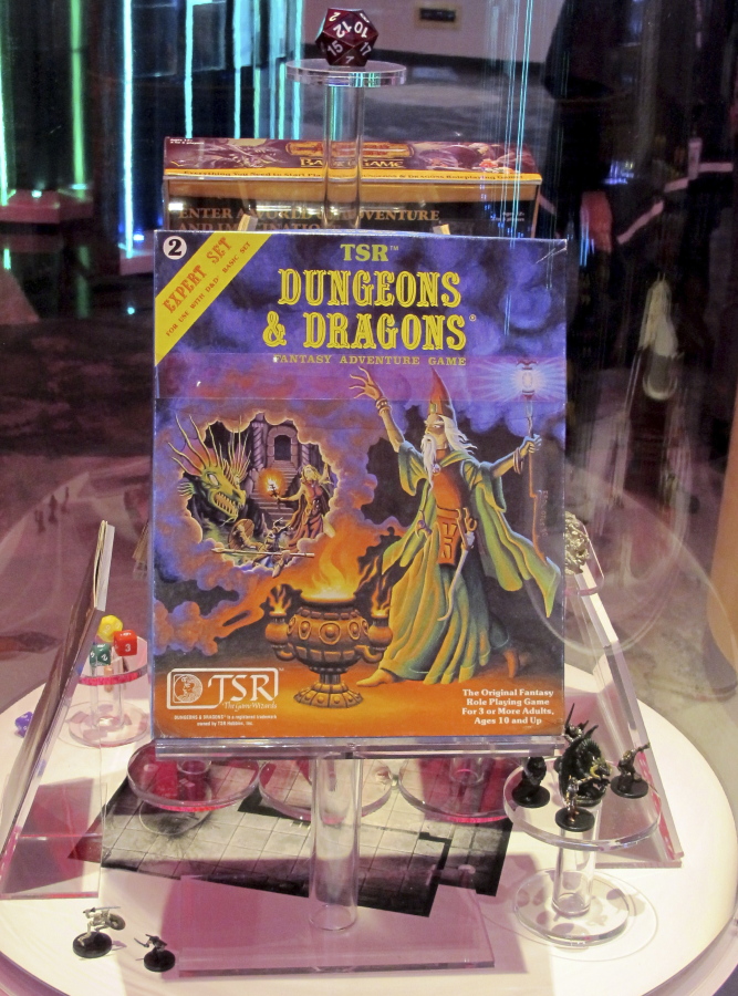 Dungeons &amp; Dragons is on display after being inducted Thursday into the National Toy Hall of Fame at The Strong museum.