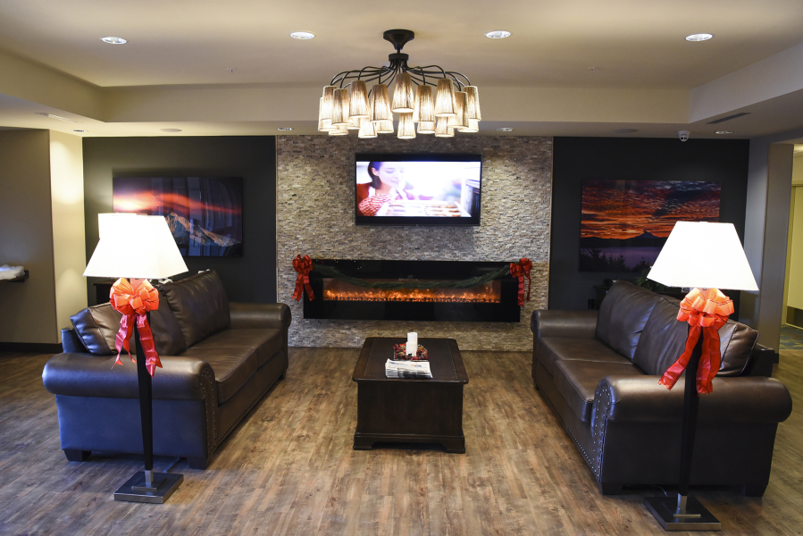 The lobby of Candlewood Suites in Camas.