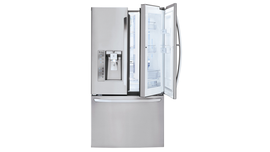 The French-door style, which has two separate doors for the fresh compartment and bottom freezer, has become the most popular style for homeowners who can afford the higher price tag. LG 3-Door French Door Refrigerator with Door-in-Door, model LFXF32766S, $3,999, www.lg.com.