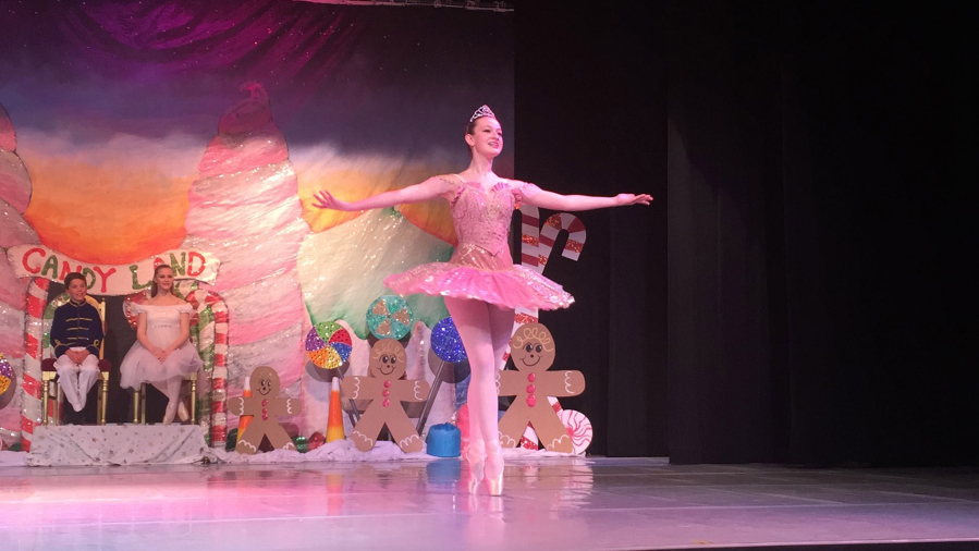 Erin Trantham performs as a Sugar Plum Fairy in Vancouver Dance Theater&#039;s production of &quot;The Nutcracker.&quot;