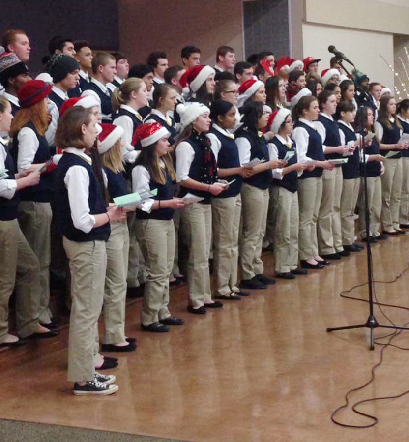 Evergreen Highlands: Guests of the St. Joseph Catholic Church Golden Fellowship Senior Lunch were treated to a performance by the Seton Catholic College Prep Choir and lunch served by St.