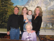 Five generations of the Seekins family of Vancouver gathered Nov. 19 for a photo.