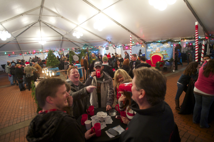 Beer lovers attend the Winter Brewfest in 2013.