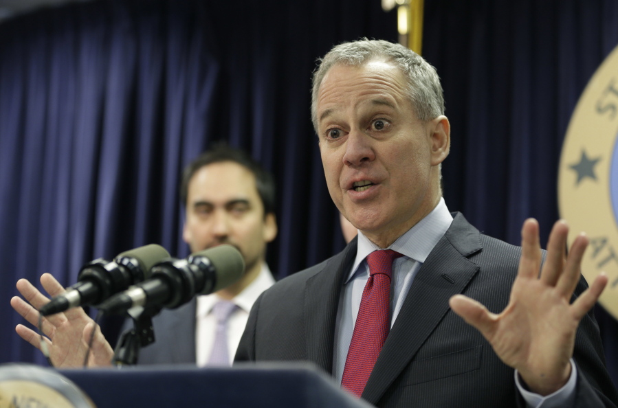 New York Attorney General Eric Schneiderman in March. Two weeks after officials in two dozen states asked Donald Trump to kill one of President Barack Obama&#039;s plans to curb global warming, Schneiderman was lead author on a rebuttal letter signed by Democratic attorneys general in 15 states, plus four cities and counties, asking the president-elect to save it.