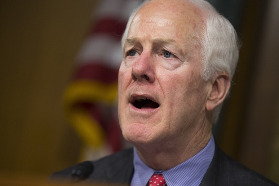 Sen. John Cornyn, R-Texas speaks June 7 on Capitol Hill in Washington. Congressional Democrats are warning that Speaker Paul Ryan and President-elect Donald Trump are gunning for Medicare -- and they are rubbing their hands in glee at the prospect of an epic political battle over the government&#039;s flagship health program that covers 57 million Americans. It turns out that Republicans, especially in the Senate, are not spoiling for a fight. &quot;We are not inclined to lead with our chin,&quot; said Cornyn of Texas.