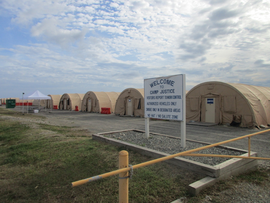 The exterior of Camp 6 at the detention center at the U.S. Navy base at Guantanamo Bay, Cuba, where the U.S. holds 59 prisoners, including 22 cleared for release. The military has consolidated all remaining prisoners in Camp 6 and Camp 7, leaving other parts of the detention center vacant.
