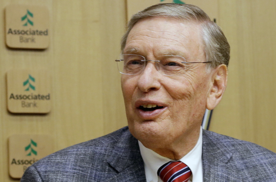 Former Major League Baseball Commissioner Bud Selig and longtime general manager John Schuerholz have been elected to the baseball Hall of Fame. Schuerholz was picked by all 16 voters Sunday, Dec. 4, 2016, on a veterans committee at the winter meetings. Selig was listed 15 times.