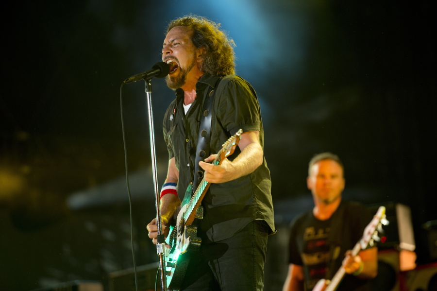 Pearl Jam performs Sept. 2, 2012, at the Made In America music festival in Philadelphia. The Seattle-based rockers and the late rapper Tupac Shakur lead a class of Rock and Roll Hall of Fame inductees that also include folkie Joan Baez and 1970s favorites Journey, Yes and Electric Light Orchestra. The hall&#039;s 32nd annual induction ceremony will take place on April 7, 2016, at Barclays Center in Brooklyn, N.Y.
