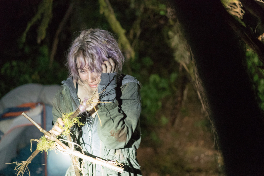 Valorie Curry as Talia in a scene from the movie &quot;Blair Witch,&quot; directed by Adam Wingard.