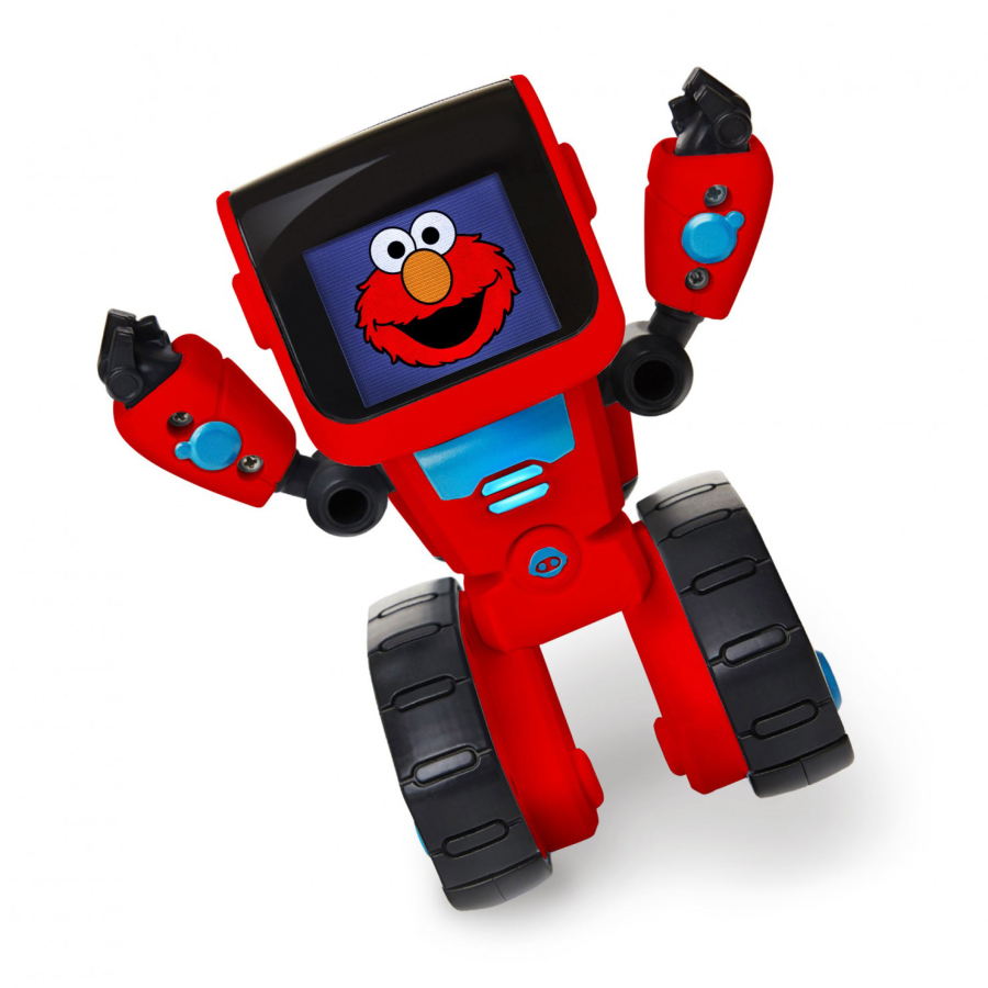 Elmoji is a robot that houses Elmo and teaches kids  to code.