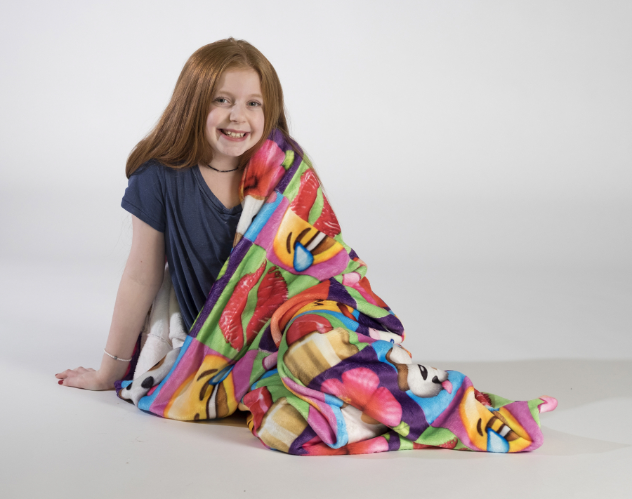 Annie Nathan, 11, models a Sleeper Sac, courtesy of Down to Earth Kids.