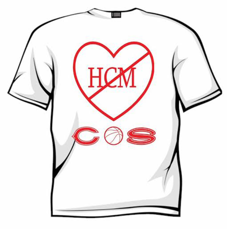 A mockup of the T-shirt that Jake Hansel will be selling at tonight’s Skyview-Camas boys basketball team to raise funds for OHSU’s Knight Cardiovascular Institute.