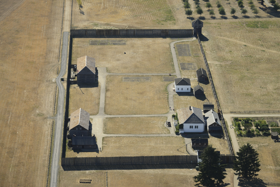 Fort Vancouver is seen from above on Aug. 25, 2016. Attendance at the national park was at an all-time high in 2016.