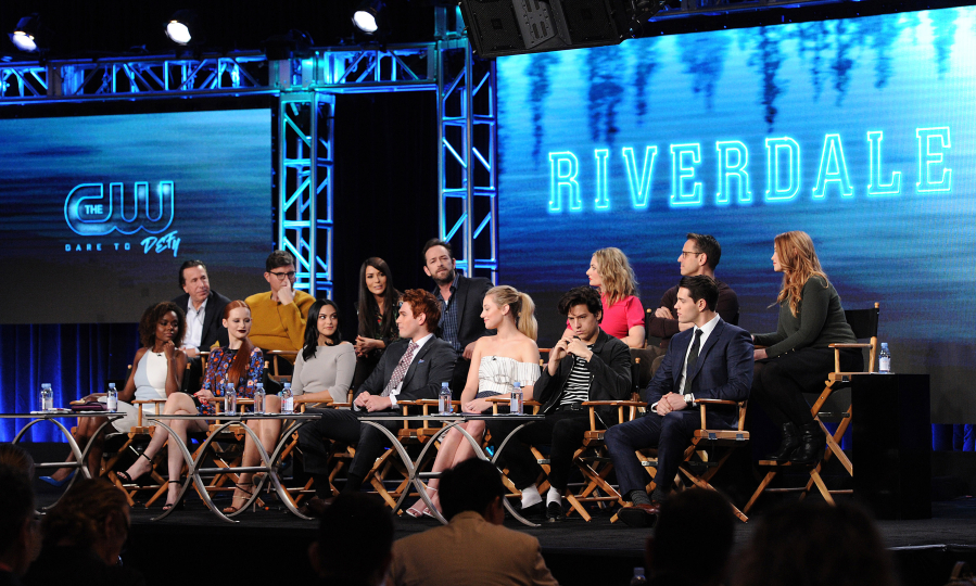 The cast and executive producers of &quot;Riverdale&quot; speak at a panel Jan. 8 at the CW 2017 Winter TCA Tour in Pasadena, Calif.