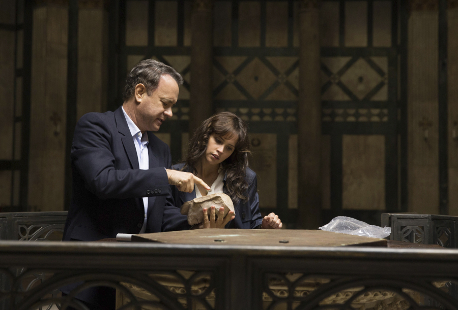 Tom Hanks and Felicity Jones appear in a scene from &quot;Inferno.&quot; (Jonathan Prime/Sony Pictures)