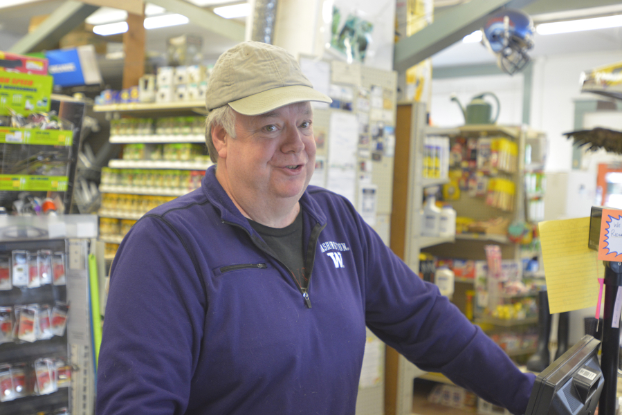 Scott Hughes, owner of Ridgefield Hardware, said his store was busy Wednesday, and he sold out of salt, snow shovels and sleds by about 1 p.m.
