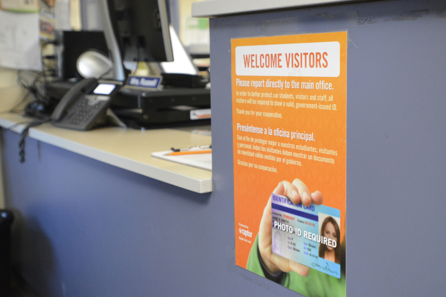 This year, Woodland Intermediate School started collecting visitors&#039; driver&#039;s licenses to run a quick background check on them before allowing them to enter the school.