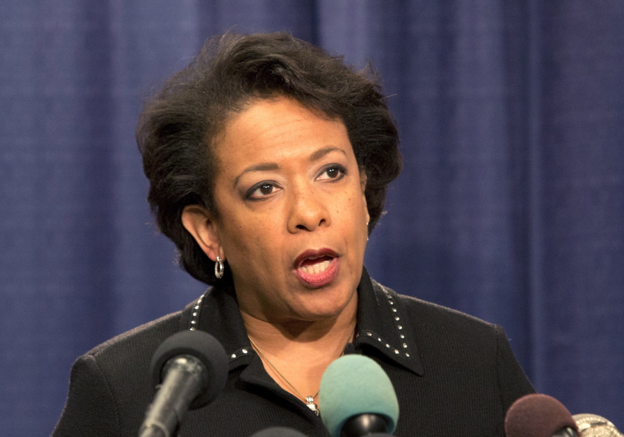 Attorney General Loretta Lynch speaks during a news conference Friday, Jan. 13, 2017, in Chicago. The U.S. Justice Department issued a scathing report on civil rights abuses by Chicago&#039;s police department over the years. The report released Friday alleges that institutional Chicago Police Department problems have led to serious civil rights violations, including racial bias and a tendency to use excessive force.