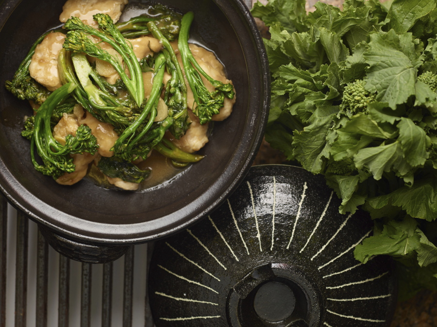 Chinese Take-out Chicken and Broccoli Rabe (Phil Mansfield/The Culinary Institute of America)