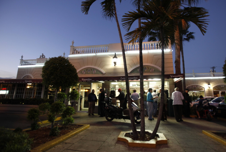 The Versailles Restaurant in the Little Havana neighborhood of Miami. The National Trust for Historic Preservation added Little Havana to its list of &quot;national treasures&quot; Friday, Jan. 27, 2017, saying it should be protected from developers who are transforming much of Miami&#039;s downtown and its surroundings.