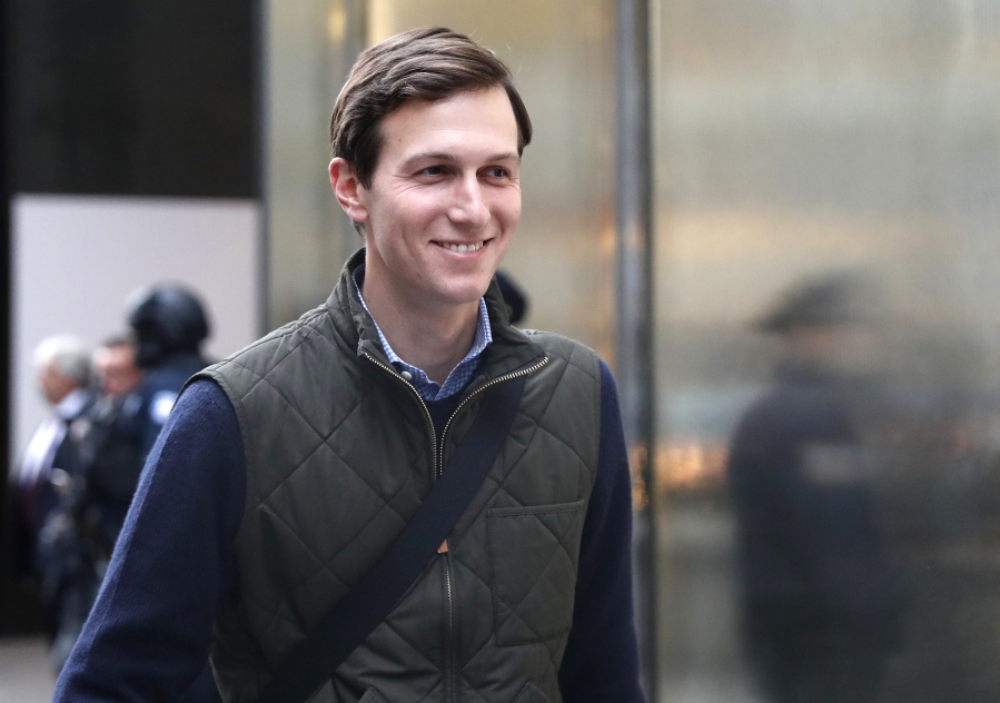 Jared Kushner, son-in-law of of President-elect Donald Trump walks from Trump Tower, in New York. Kushner is taking steps to distance himself from his sprawling New York real estate business, in what is the clearest sign yet he is planning to take a position in his father-in-law&#039;s administration. Kushner, who is married to Trump&#039;s daughter Ivanka, must clear a series of hurdles before he takes any post in Washington.