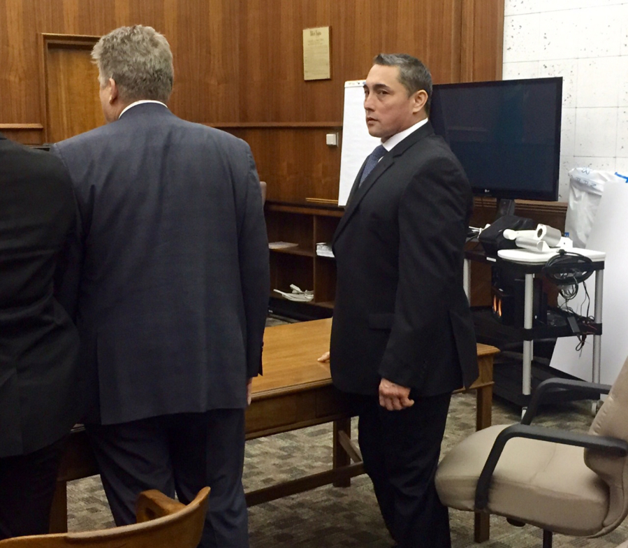 Dean Imokawa of Battle Ground takes in the news of a guilty verdict in his vehicular homicide trial Jan. 19.