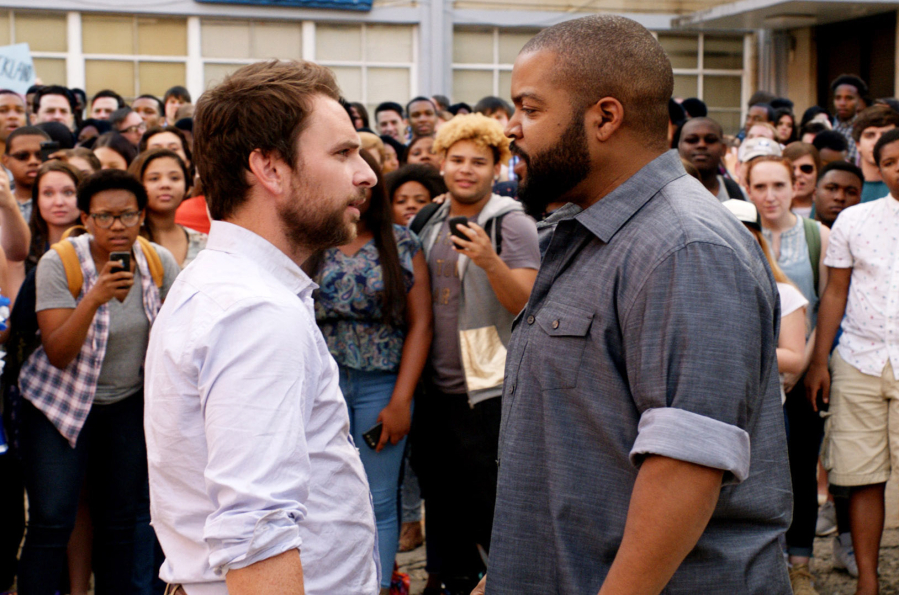 Charlie Day, left, as Campbell and Ice Cube as Strickland in &quot;Fist Fight.&quot; (Warner Bros.