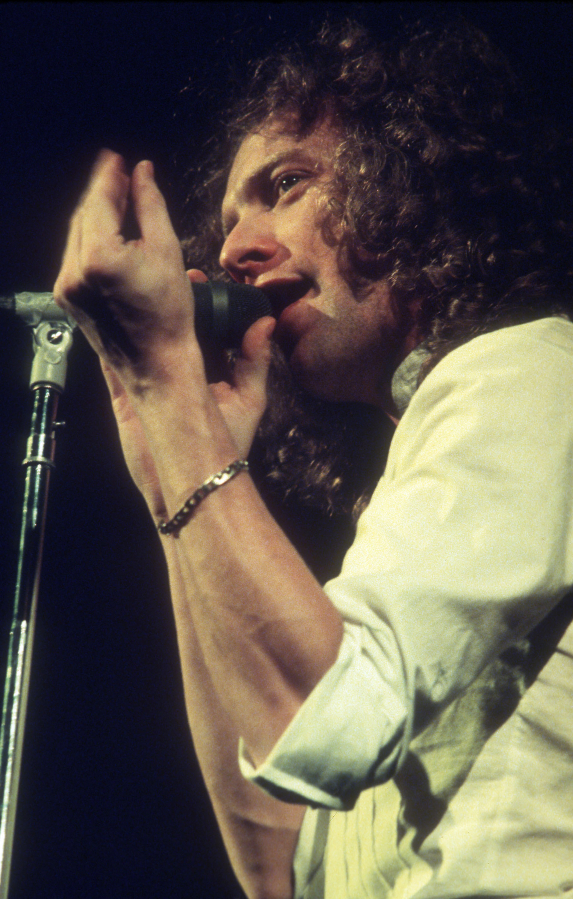 Lou Gramm, lead singer of the rock band Foreigner, performs in concert April 3, 1970 in Paris.