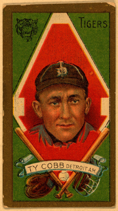 This 1911 Ty Cobb baseball card is part of the vast collection.