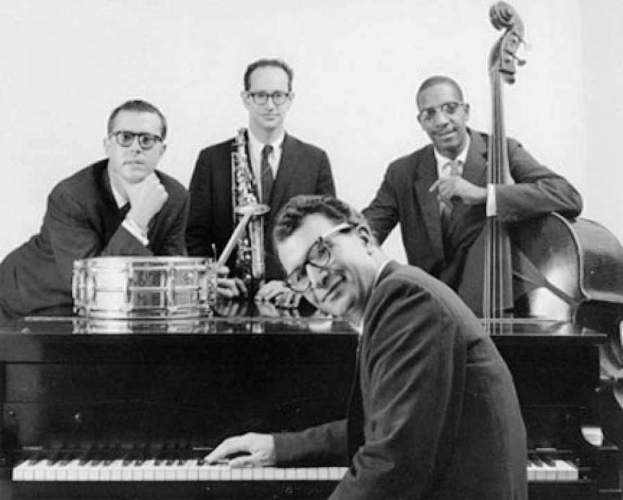 The classic Dave Brubeck Quartet circa 1959, when they recorded &quot;Time Out&quot;: Joe Morello, Paul Desmond, Brubeck and Eugene Wright.
