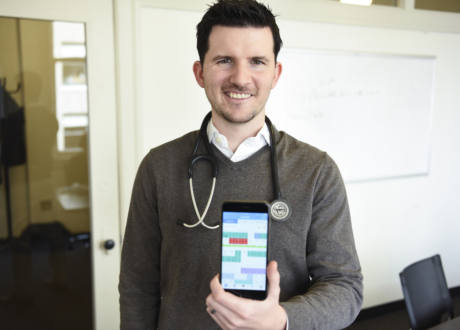 Former nurse and Vancouver native Zach Smith is an executive with the startup NurseGrid, which aims to manage nurses&#039; schedules.