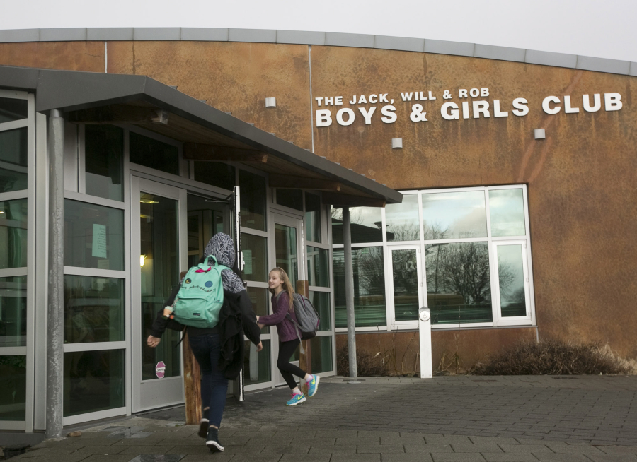 Students head Feb. 10 into the Jack, Will and Rob Club in Camas, where operations will transfer from the Boys &amp; Girls Club of Portland to the Camas School District, which owns the center, starting in June. The Boys &amp; Girls Club has operated there for the last 14 years.