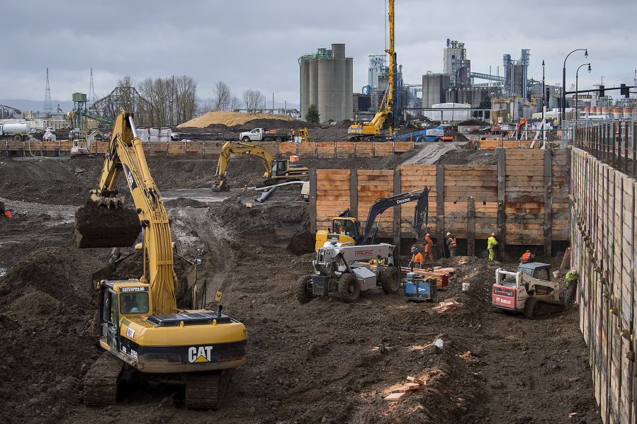 Crews have started foundational work at the Vancouver Waterfront. Developers say hundreds have already inquired about condominiums.