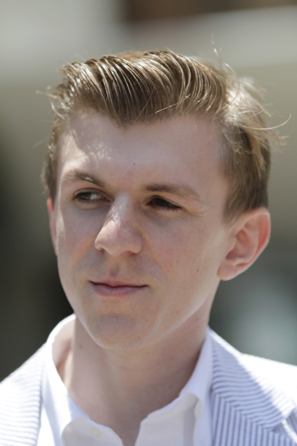 James O&#039;Keefe makes a statement after leaving the federal courthouse in New Orleans.