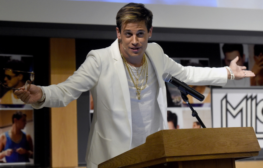 Milo Yiannopoulos
Breitbart editor focus of protest