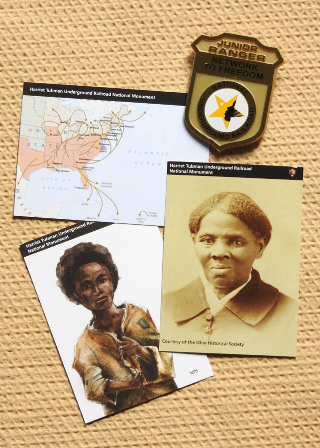 Kids can earn trading cards and a badge at the Harriet Tubman Underground Railroad Visitor Center in Church Creek, Md.