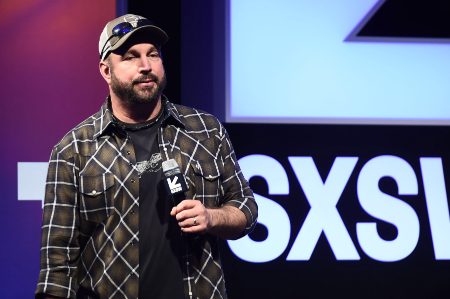 Garth Brooks delivers his keynote address at SXSW Festival on March 17 in Austin, Texas.