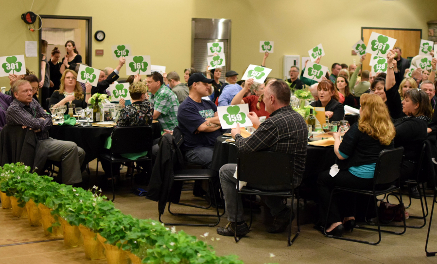 Brush Prairie: The Rocksolid Community Teen Center set records at its 16th annual Lucky Shamrock Auction on March 11, raising $115,000 and selling out for the first time in the event&#039;s history.