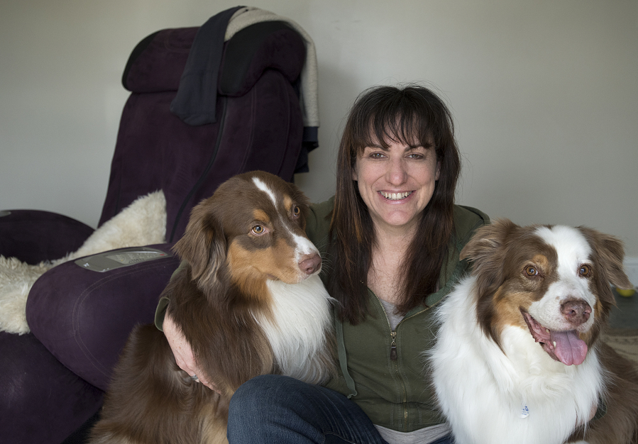Colleen Stevenson of Sit &amp; Stay! spends time with dogs River, 11, and Jack, 2, at her northeast Vancouver home. She&#039;s been pet sitting professionally for 15 years.