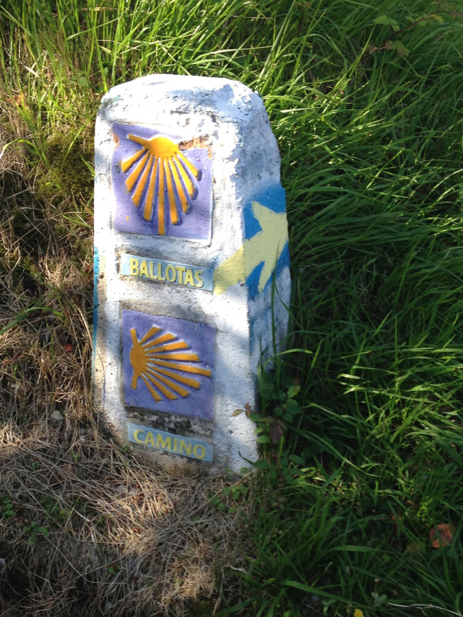 Typical way markers along the El Camino Norte route that Battle Ground resident Nancy Herron walked in 2016. The 507-mile route is one of several that make up the El Camino de Santiago pilgrimage in northern Spain.