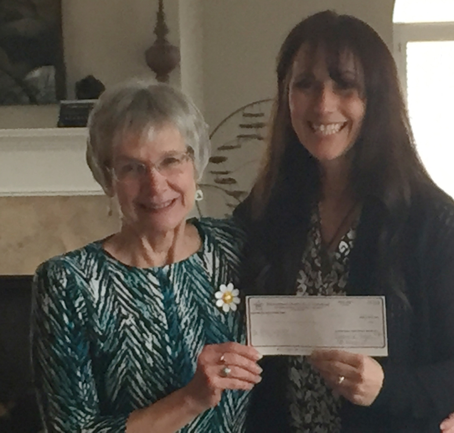 Hough: Julie Tanner, left, and the Philanthropic Educational Organization awarded a $,1900 grant to Carmina Harrington with Vancouver Public Schools so Harrington can pursue her bachelor&#039;s degree in special education.