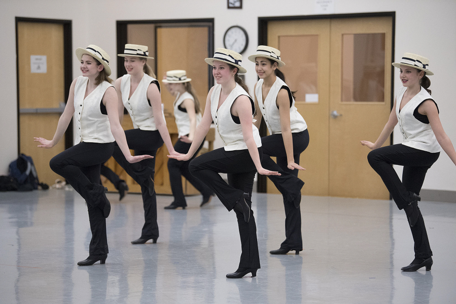 Dancers rehearse &quot;I Wanna Be A Dancin&#039; Man&quot; by Bob Fosse at Columbia Dance Center.