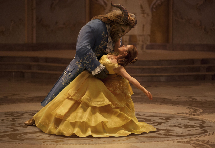 Dan Stevens stars as The Beast, and Emma Watson as Belle in a live-action adaptation of the animated classic &quot;Beauty and the Beast.&quot; (Disney)