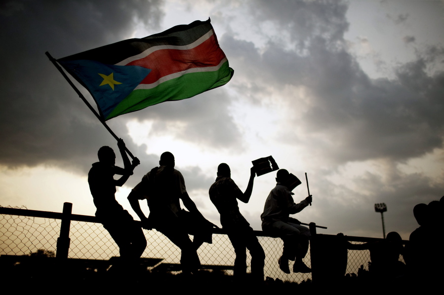 Southern Sudanese wave the national flag and cheer at South Sudan&#039;s first national soccer match after the country declared its independence, in the capital Juba. President Donald Trump&#039;s proposed deep cuts in foreign aid could mark the retreat of U.S. support for South Sudan, a nation America enthusiastically helped to create.