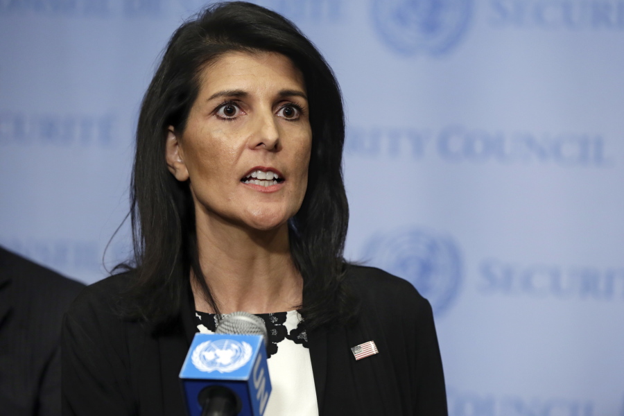 Nikki Haley
U.S. ambassador to the United Nations