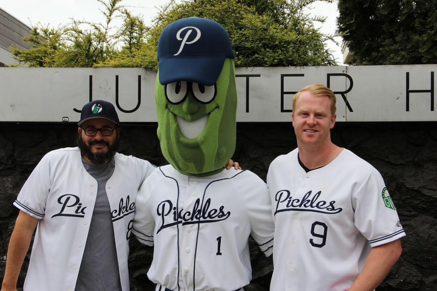 Seahawks punter Jon Ryan, right, said part of why he invested in the Portland Pickles baseball team is to put down roots in the Northwest after his NFL days are done.