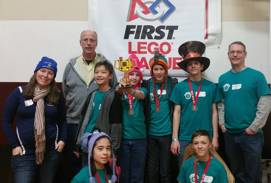 Washougal: Jemtegaard Middle School&#039;s Robotics Club placed first in the Project Presentation category at the Oregon First Lego League State Championship on March 4.