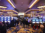 Ilani Casino Resort near La Center is pictured during the grand opening on April 24.