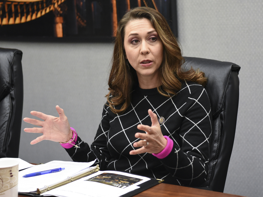 U.S. Rep. Jaime Herrera Beutler meets with The Columbian's editorial board in April. The Camas Republican is serving her fourth two-year term in Congress.